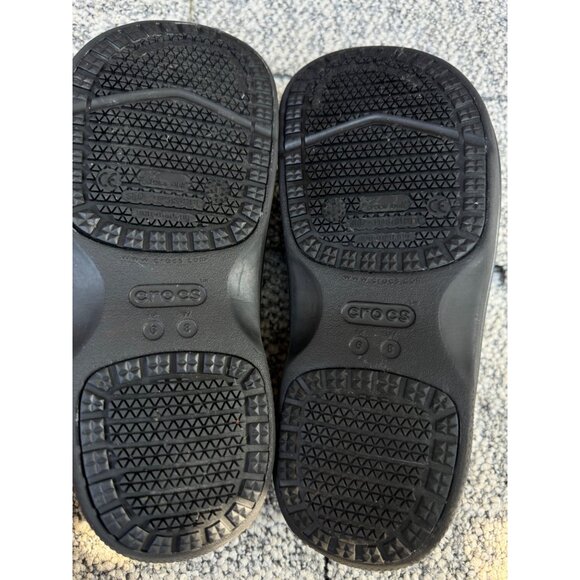 Crocs Bistro Black Slip Resistant Clogs Unisex 8 W 6 M - Picture 8 of 8